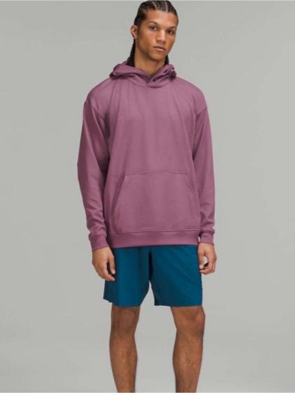 Lululemon Men’s Relaxed-Fit Training Hoodie Vintage Plum Size L